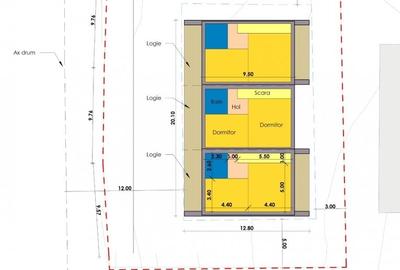 Teren pentru constructie triplex in Floresti zona strazii Tautului - 3
