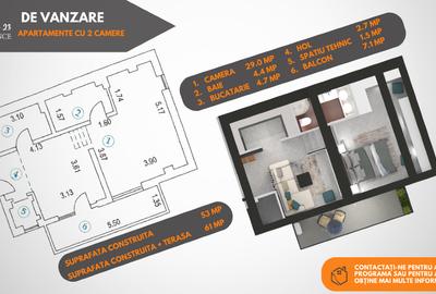 Studio de vanzare in ansamblul rezidential Olteniei 23 - 2
