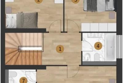 Duplex cu 4 camere cu Canalizare în Central - 10