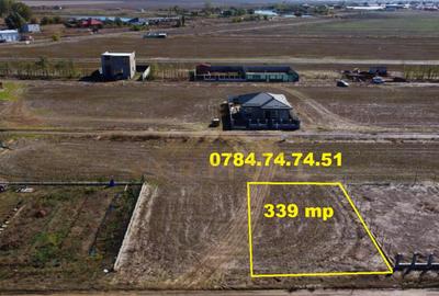 Teren intravilan cu UTILITATI - 339 mp - comuna Berceni - 2