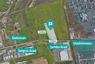 Teren agricol extravilan de 55340 mp, în Micălaca - 1