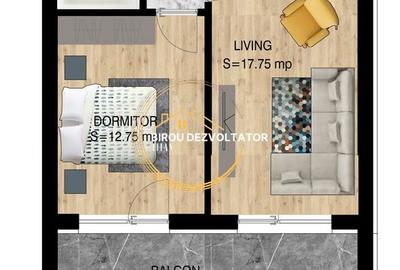Apartament cu 2 camere decomandat în Titan - 2