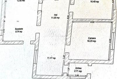 Casă cu 3 camere cu Canalizare în Central - 1
