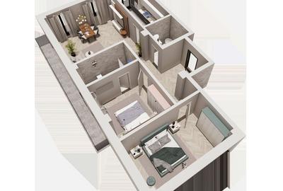 Apartament cu 3 camere decomandat în Tomis Plus - 2