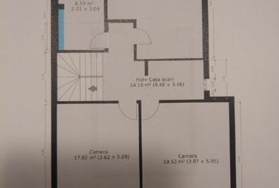Duplex Dumbravita, langa centru P+M, 4cam 142mp util, 379mp teren - 9