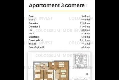 Apartament 3 camere, semidecomandat - zona Tractorul/ Top City - 7