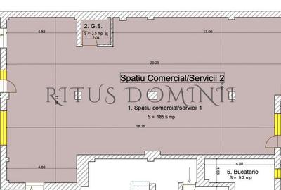 Spațiu comercial, de 206 mp, în Lotus - 1