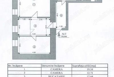 Apartament 2 camere 60 mp renovat, Centrul Istoric Civic Bra?ov - 11
