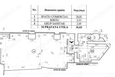 Spatiu comercial 37mp Universitate Batistei Stradal - 14