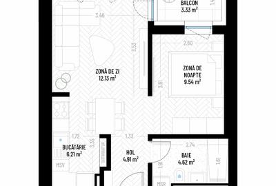 Proiect rezidențial premium-garsoniera– direct la bulevard! Valea Larga sect 6 - 2