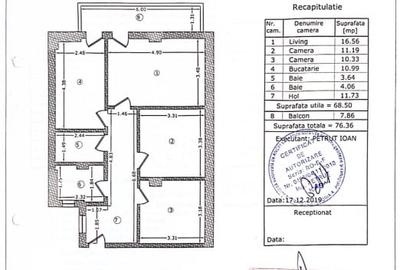 Apartament cu 3 camere decomandat, mobilat în Theodor Pallady - 7