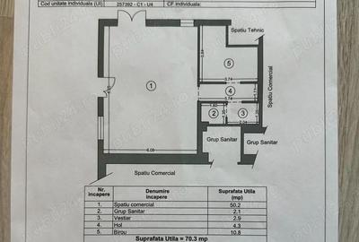Spațiu comercial, de 70 mp, în Boreal - 1