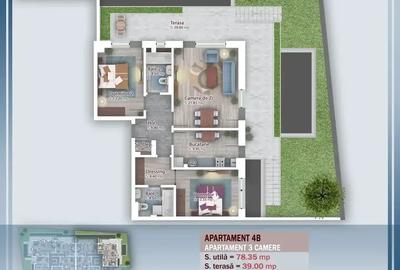 Apartament 3 Camere Decomandat Terasa Si Gradina Titan Theodor Pallady - 3