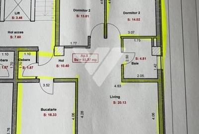 Apartament nou intabulat 3 camere 83 mp zona Kaufland Doamna Stanca - 9