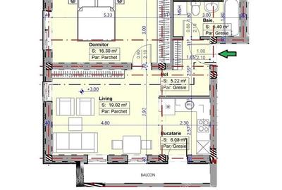 Apartament cu 2 camere si balcon zona Selimbar din Sibiu - 7