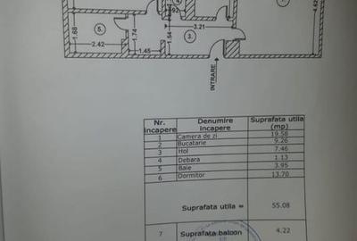 Apartament cu 2 camere decomandat în Dorobanți 2