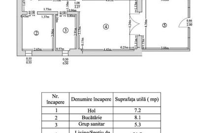 Apartament cu 2 camere în Cetatea - 6