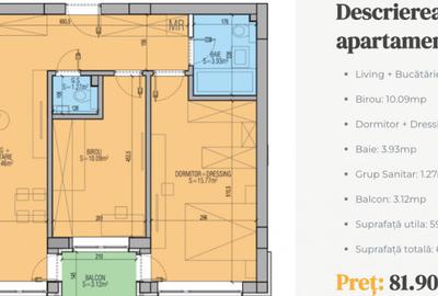 Apartament 3 camere familie - 1