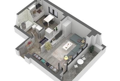 Apartament cu 2 camere decomandat în Central - 3