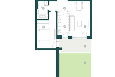 Paltim, Apartament cu gradina si parcare - 3