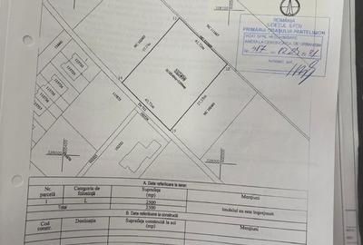 Teren de 2500 mp, în Central