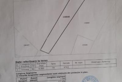 Teren agricol extravilan de 6300 mp, în Tărlungeni - 1