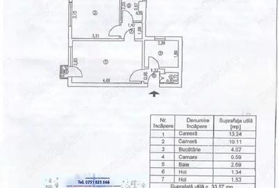 Apartament cu 2 camere semidecomandat în Micro 38 - 1