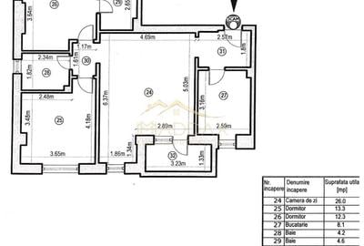 Apartament cu 3 camere, mobilat în Decebal - 27