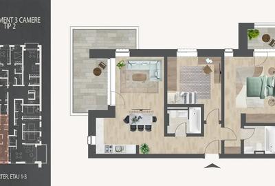 Metrou Nicolae Teclu Apartament 3 Camere Bloc Nou Theodor Pallady - 8