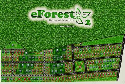 Teren premium in cartier rezidential eForest, doua paduri - 1