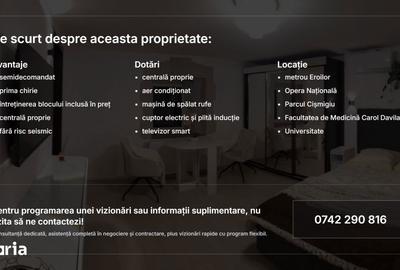 Apartament cu 2 camere semidecomandat, mobilat în Cișmigiu - 4