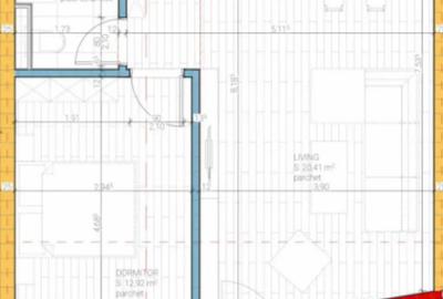 Apartament cu 2 camere semidecomandat în Central