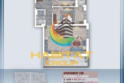 Apartament 3 camere - 105 mp- zona Pallady - 11