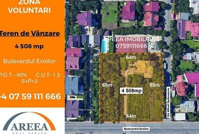 Teren Construcții intravilan de 4508 mp, în Central