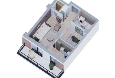 1 camera TIP STUDIO - etajul 1, bloc nou in Galata - 10