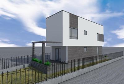 Casa individuala P+1E ~ 4 camere 3 bai + dressing ~ teren 1490mp - 2