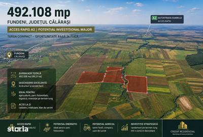Teren de 492108 mp, în Plătărești - 1