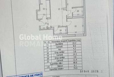 Apartament cu 3 camere decomandat, mobilat în Aviației - 23