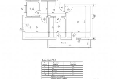 Apartament cu 2 camere decomandat în Central