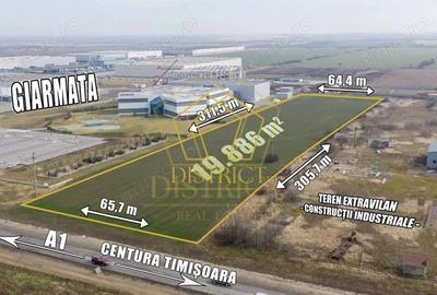 Teren Industrial - Comercial 2ha la soseaua principala | Giarmata - 1