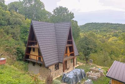 Casă tip cabană, structură solidă, 120mp, priveliște superbă - 2