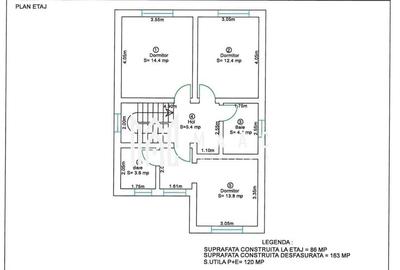 Casă individuală I 5 camere I 120 mpu I Curte 380 mp I Șura Mică - 9