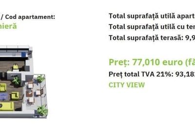 C/1556 De vanzare apartament cu 1 camera in Tudor-Green Residence - 5