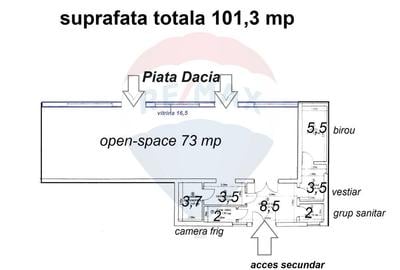 Închiriere spațiu comercial in Piața Dacia Brașov vad comercial - 2