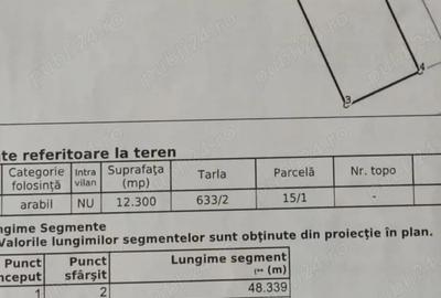 Teren de 12300 mp, în Sacoșu Turcesc - 2