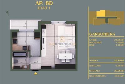 Garsonieră decomandată în Vidra - 8