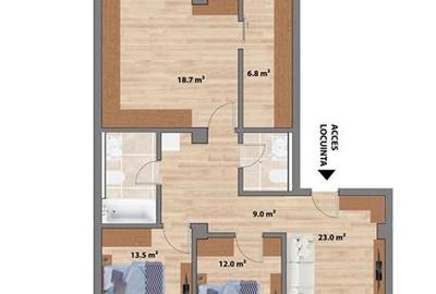 Apartament cu 4 camere decomandat în Valea Adâncă - 22