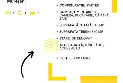 Casă cu 1 camere cu Teren 540 Mp în Mureșeni - 5