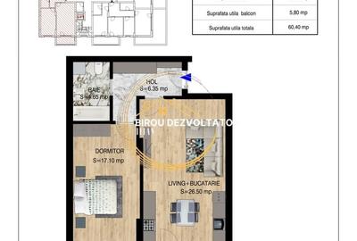 Apartament cu 2 camere decomandat în Theodor Pallady - 3