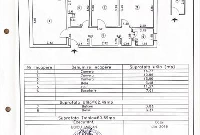 Apartament cu 3 camere decomandat, mobilat în Tomis Nord - 13